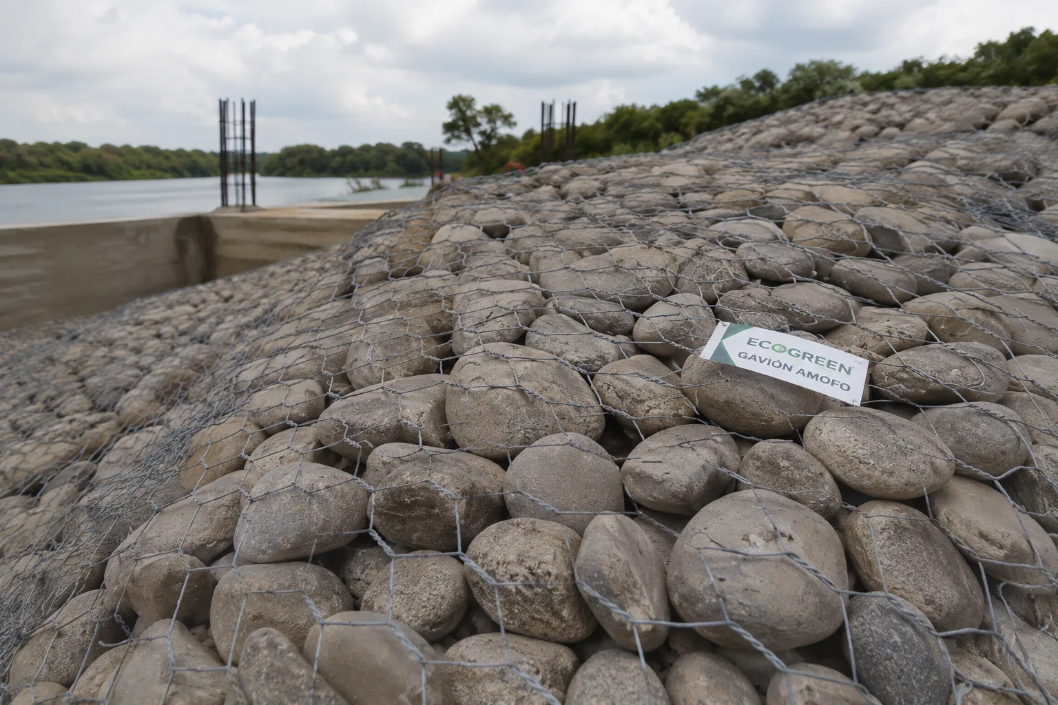 EcoGreen amorphous gabion