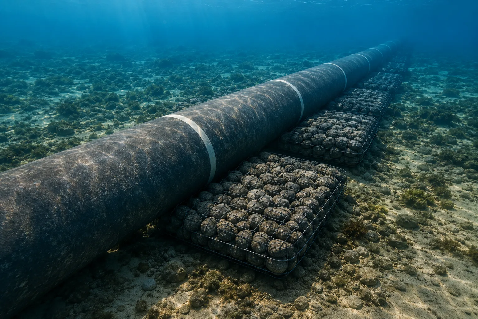 Pipeline ballast application