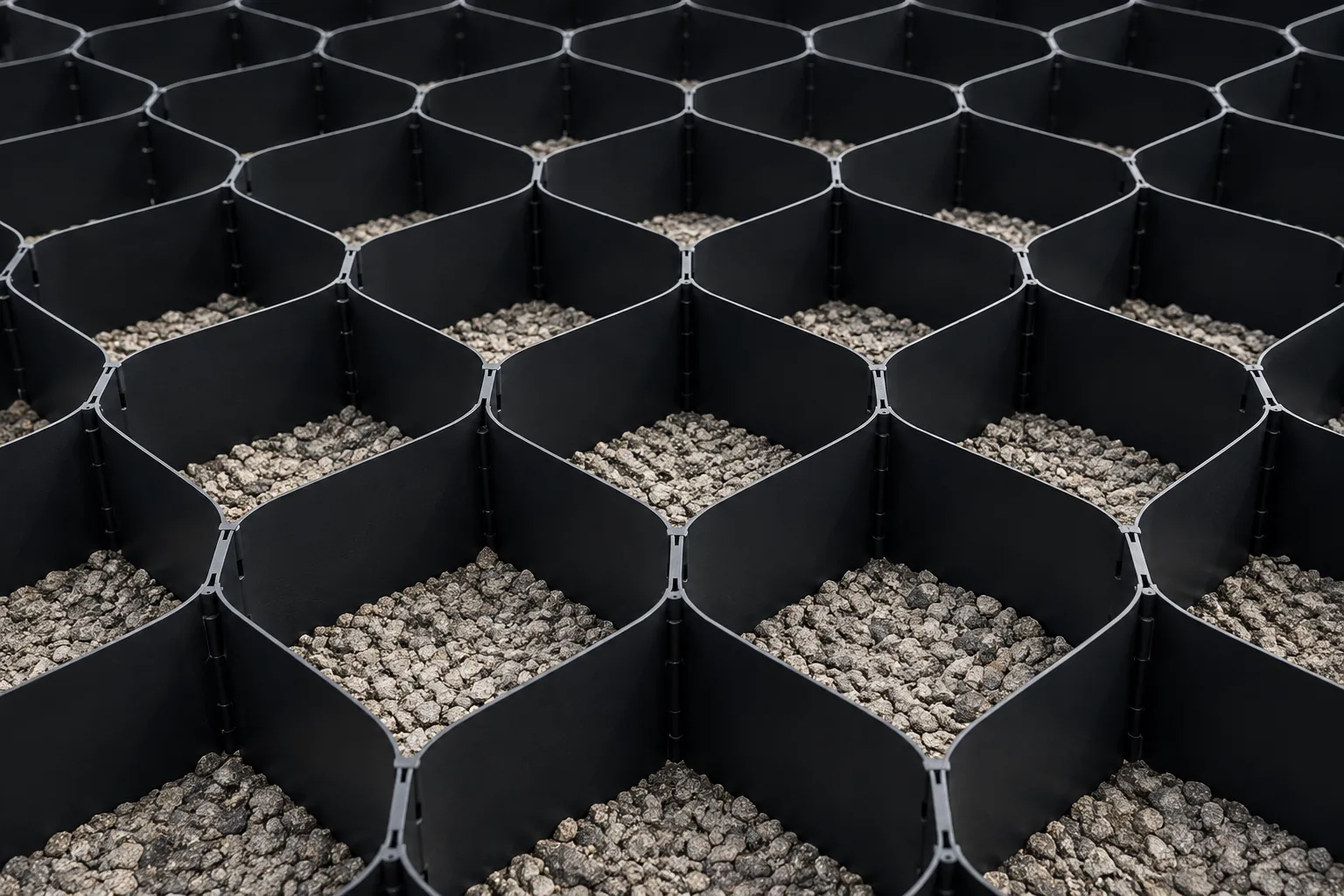Smooth HDPE geocell